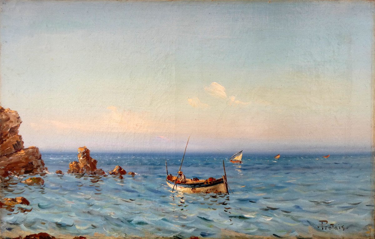 Victor Protais (1870-1905) The Sea Urchin Fisherman