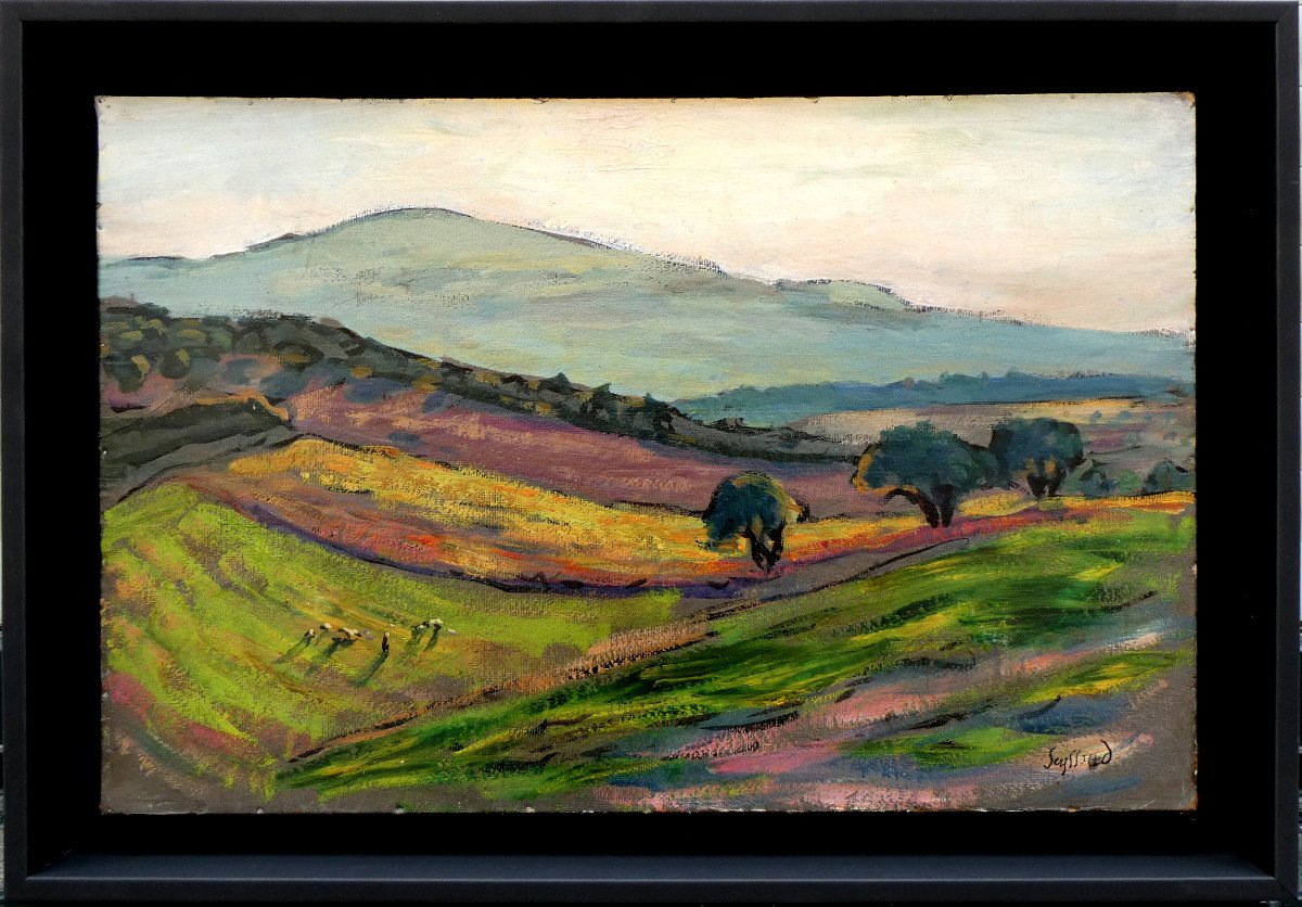 René Seyssaud (1867-1952) Herd On The Foothills Of Ventoux - Vaucluse-photo-2