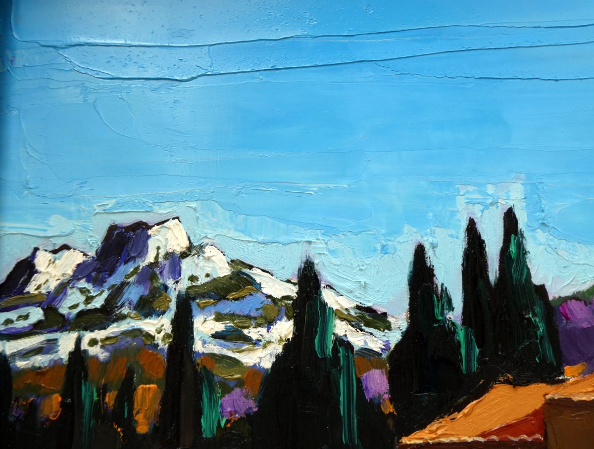 Jean-claude Quilici (1941-) Late Afternoon On The Farmhouse In The Alpilles-photo-4