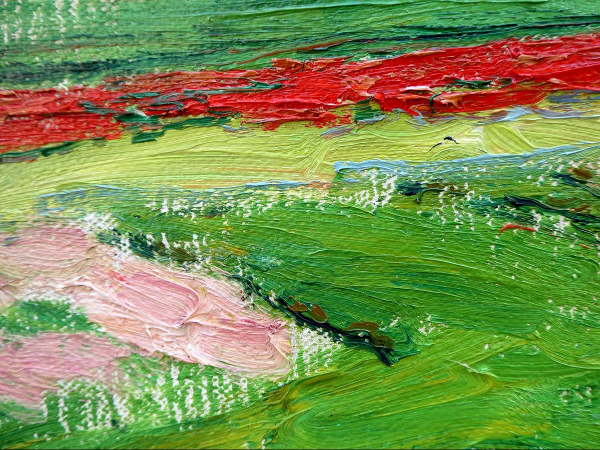René Seyssaud (1867-1952) Landscape With Poppies -photo-4