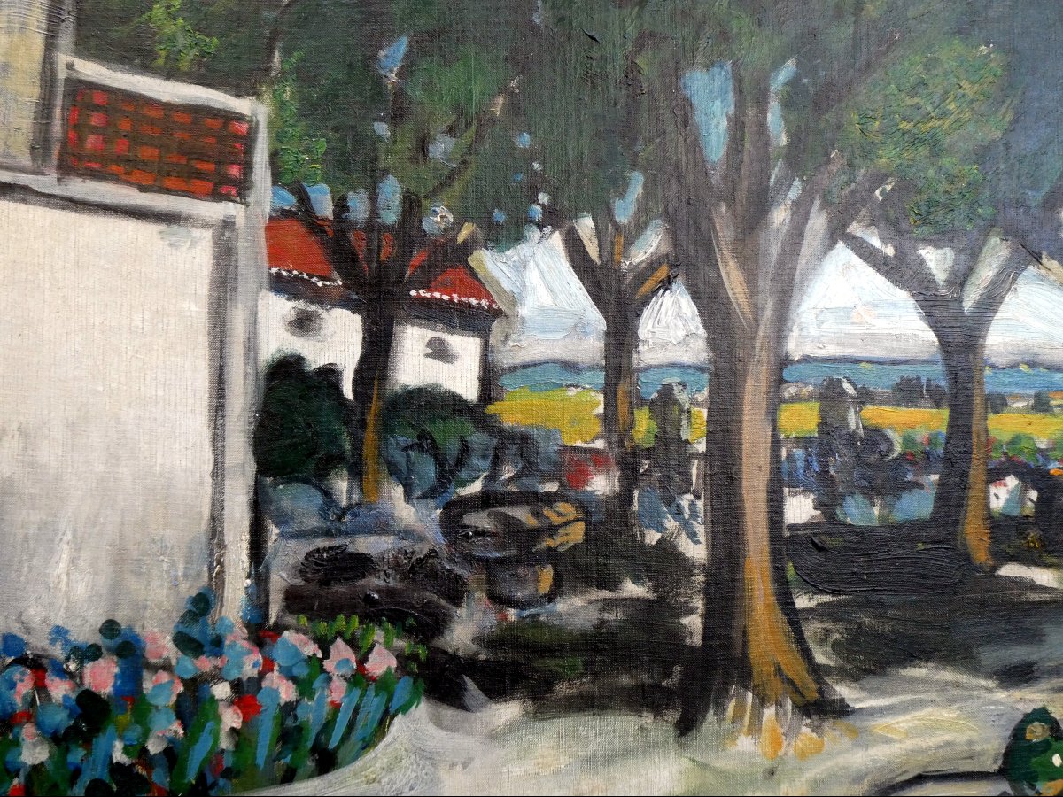 Auguste Chabaud (1882-1955) The Irises Of Mas De Martin In Graveson-photo-5