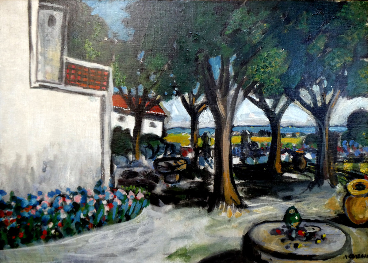 Auguste Chabaud (1882-1955) The Irises Of Mas De Martin In Graveson