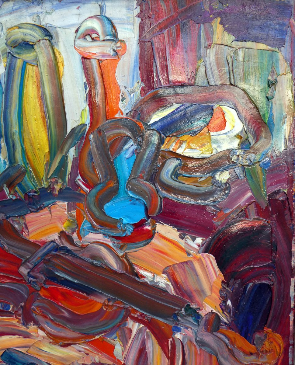 Antoine Ferrari (1910-1995) Still Life With Vases And Violin-photo-4