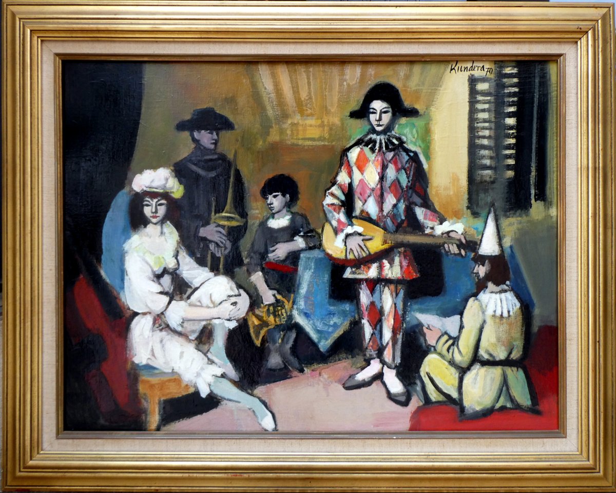 Rudolf Kundera (1911-2005) The Musicians Of The Comedia Dell'arte-photo-2