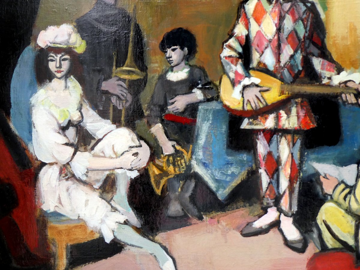 Rudolf Kundera (1911-2005) The Musicians Of The Comedia Dell'arte-photo-3