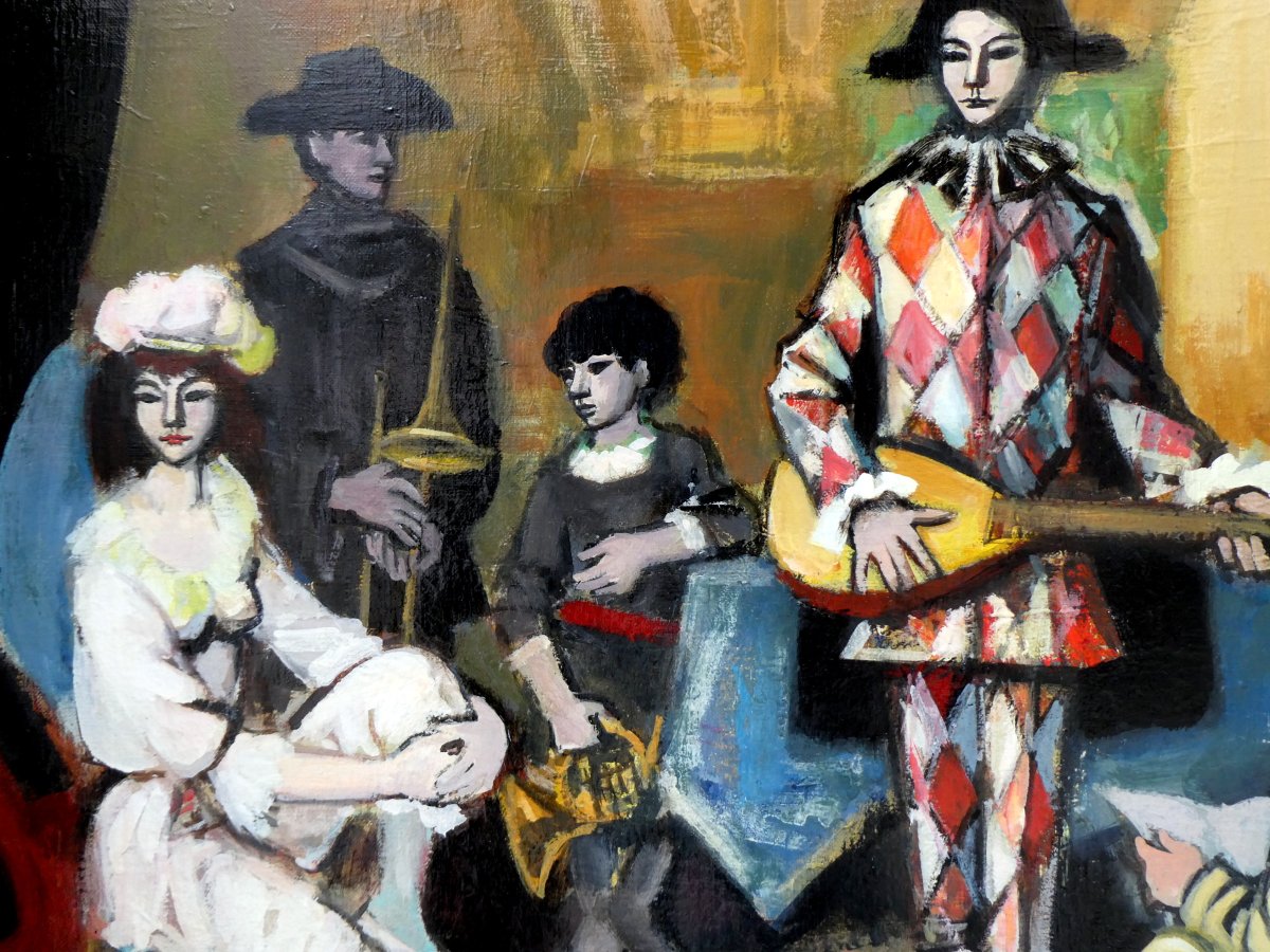 Rudolf Kundera (1911-2005) The Musicians Of The Comedia Dell'arte-photo-4