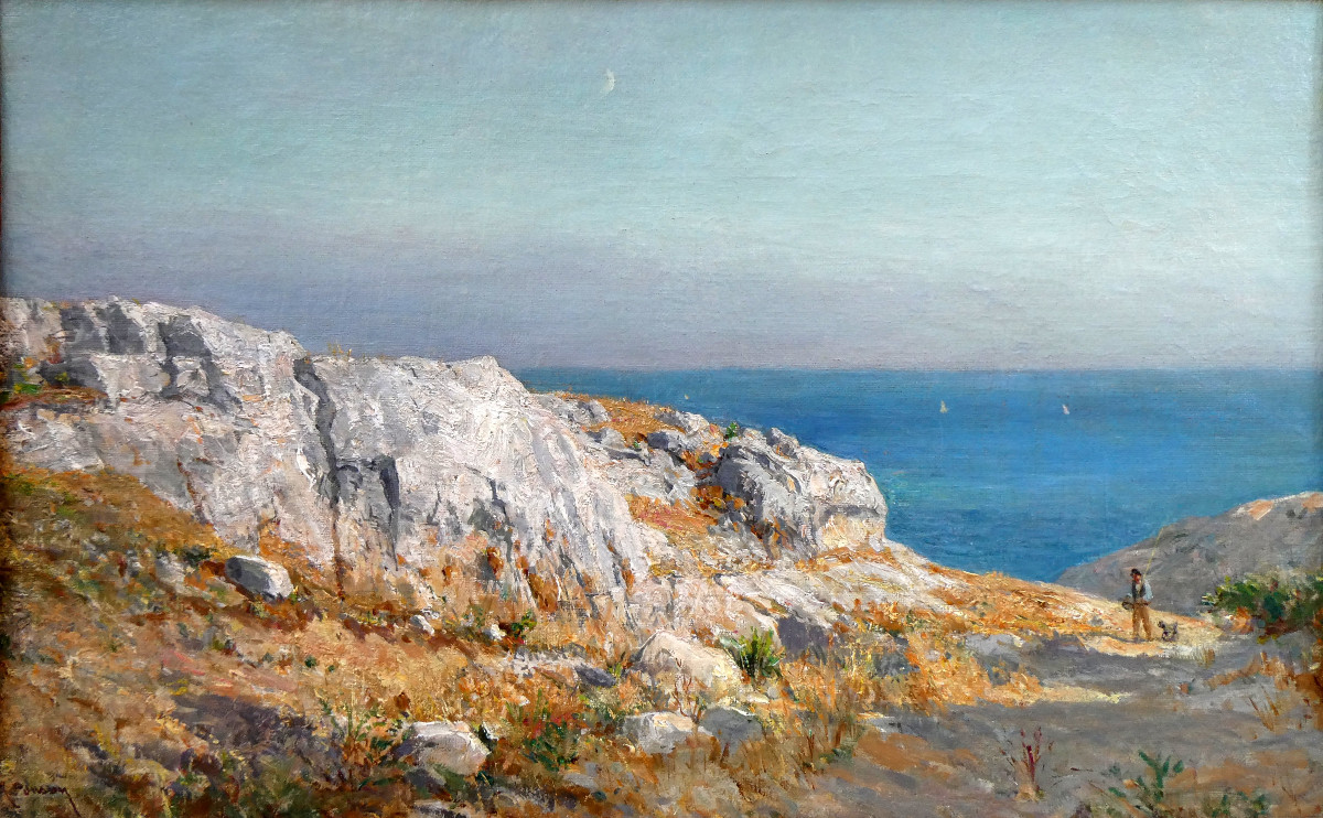 Raphaël Ponson (1835-1904) Path In The Calanques At Cassis
