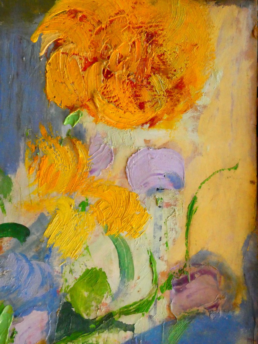 Pascal Ambrogiani (1909-1989) Bouquet multicolore-photo-1