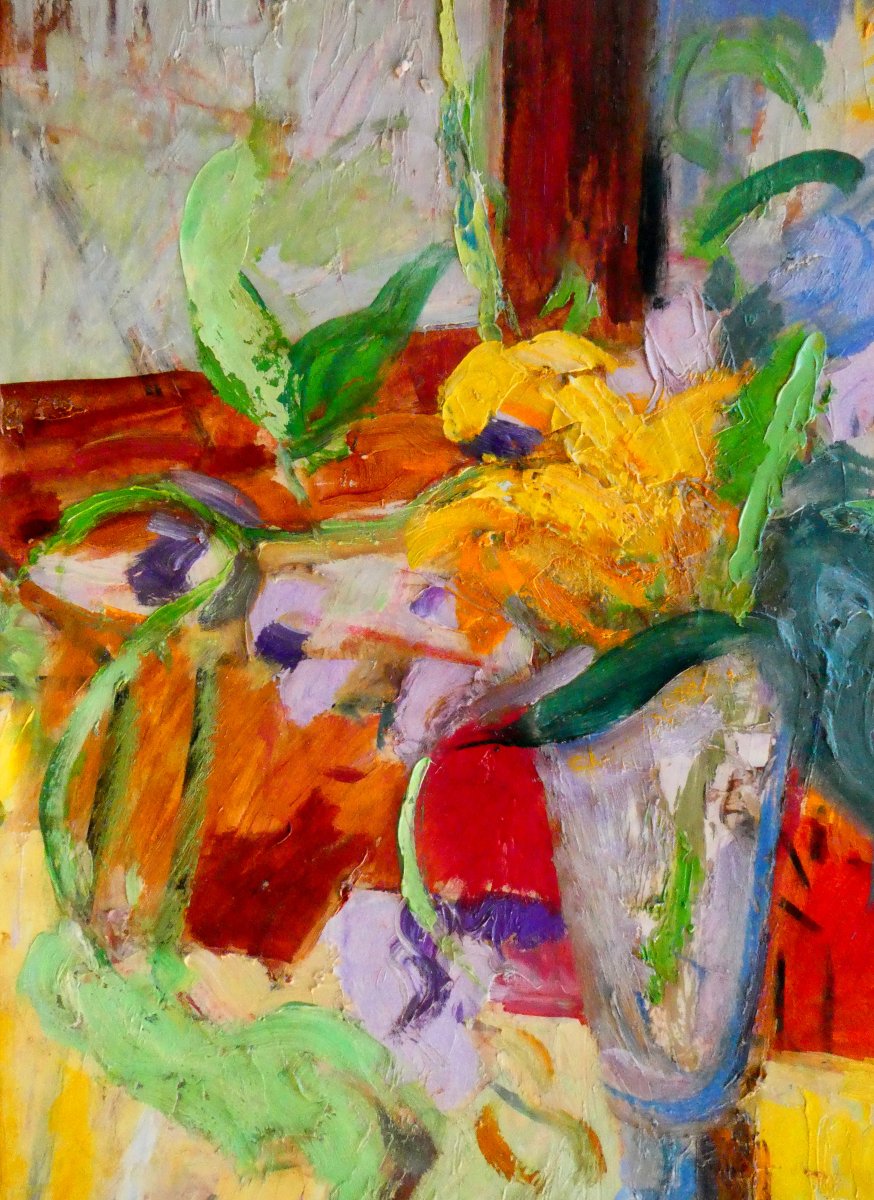 Pascal Ambrogiani (1909-1989) Bouquet multicolore-photo-2