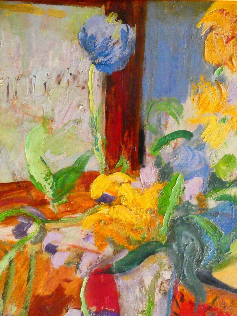 Pascal Ambrogiani (1909-1989) Bouquet multicolore-photo-4