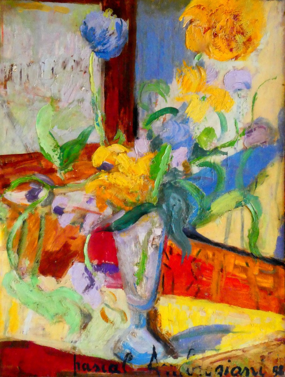 Pascal Ambrogiani (1909-1989) Bouquet multicolore-photo-6