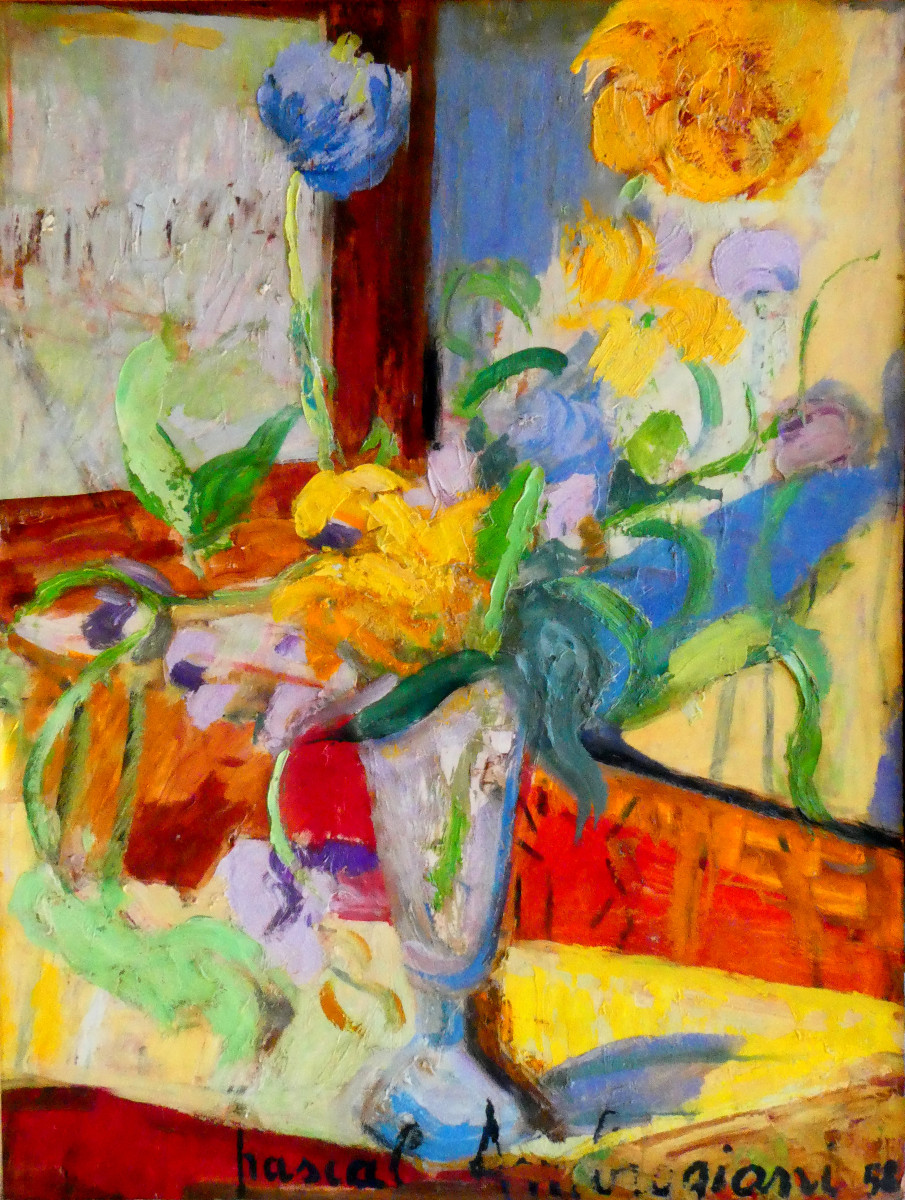 Pascal Ambrogiani (1909-1989) Bouquet multicolore