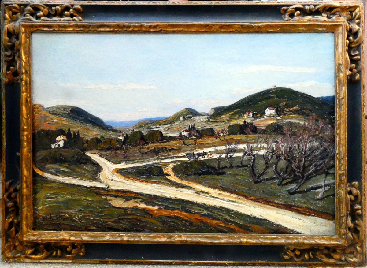 Joseph Hurard (1887-1956) Paysage des Alpilles-photo-2