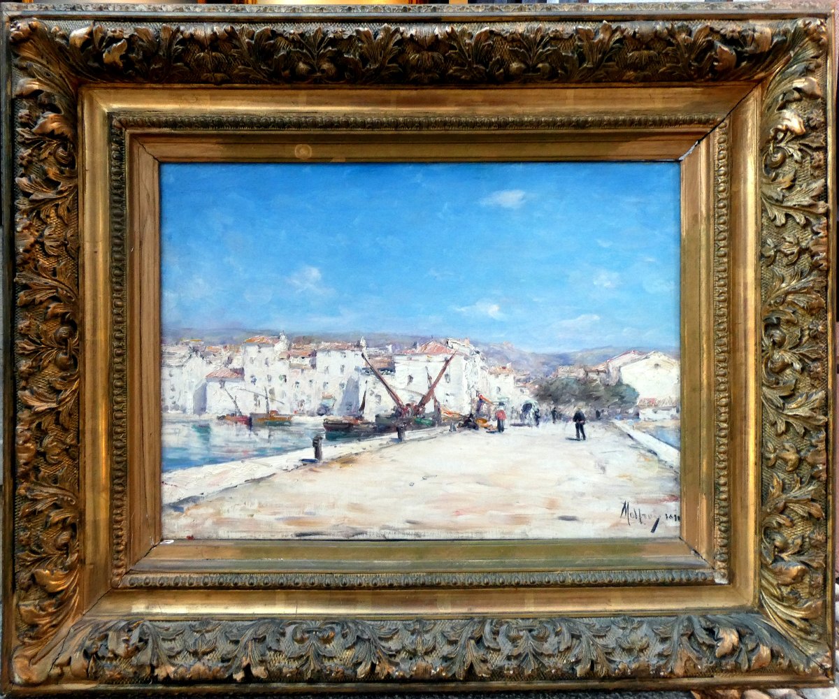 Charles Malfroy (1862-1939) Village On The Shores Of The Etang De Berre-photo-2