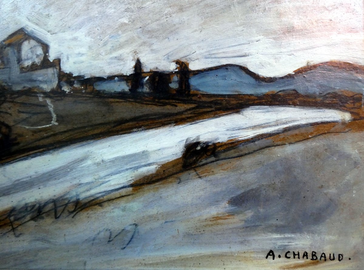 Auguste Chabaud (1882-1955) The White Road In The Alpilles-photo-3