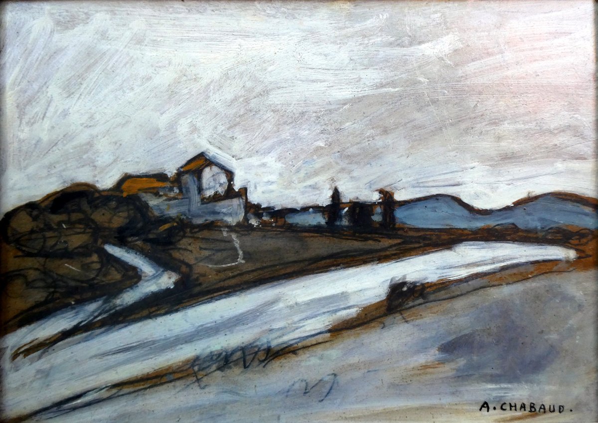 Auguste Chabaud (1882-1955) The White Road In The Alpilles-photo-4