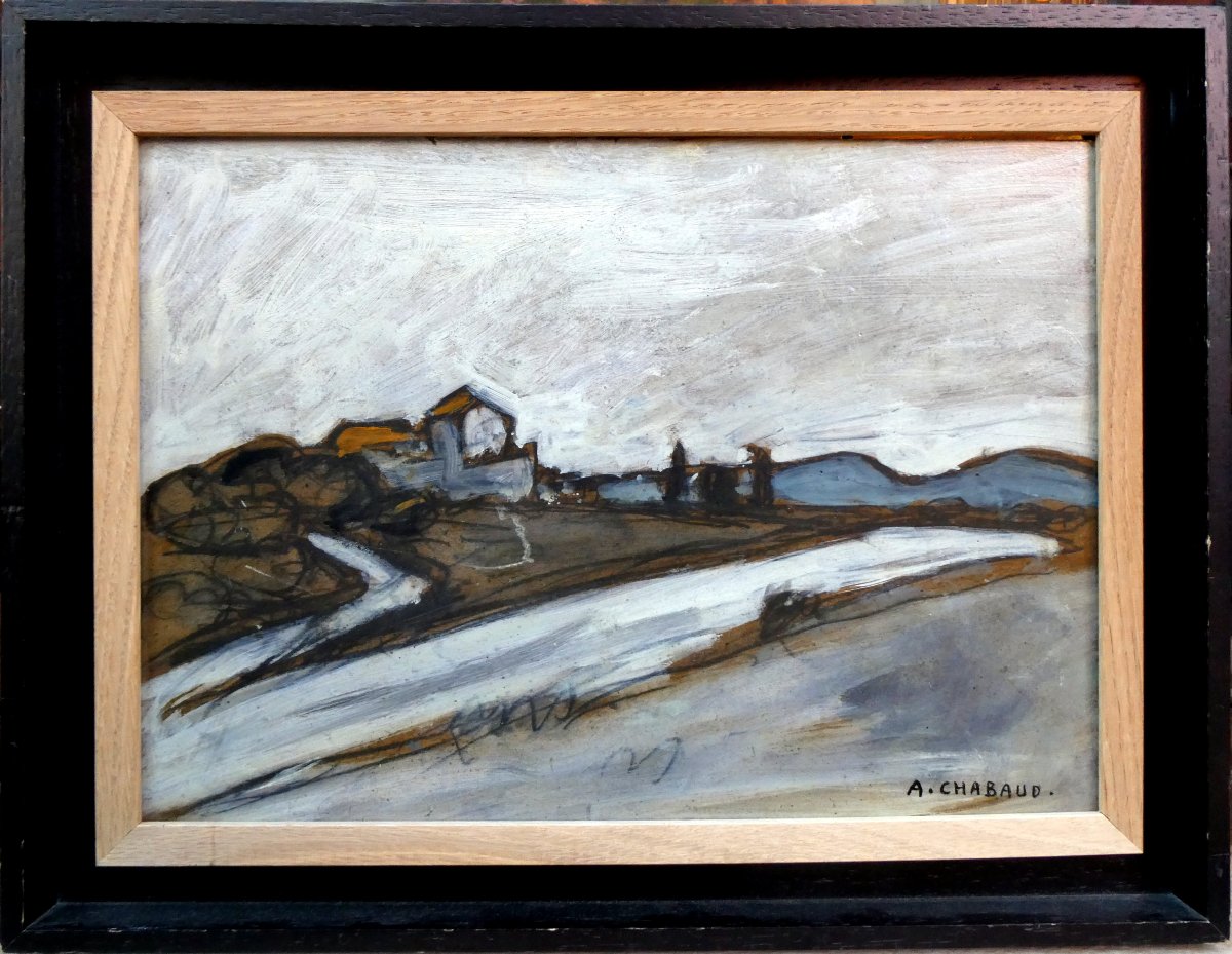 Auguste Chabaud (1882-1955) The White Road In The Alpilles-photo-5