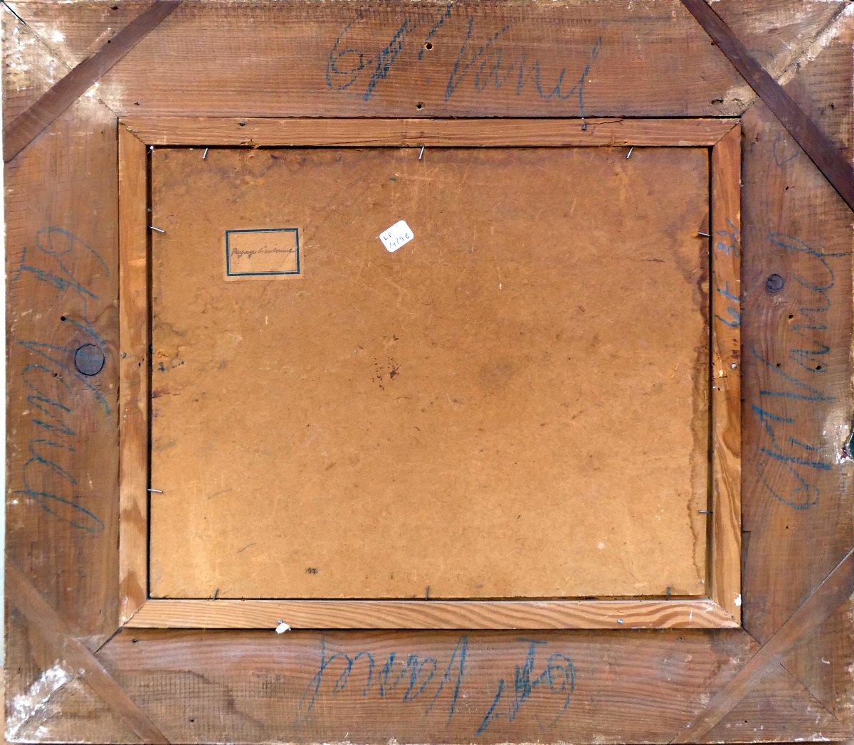 Laurent Mattio (1892-1965) Troupeau de moutons dans un paysage d'automne-photo-8