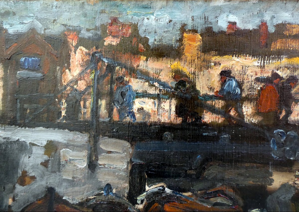 Jean Roque (1880-1925) Dans le Bassin du Carénage à Marseille -photo-4