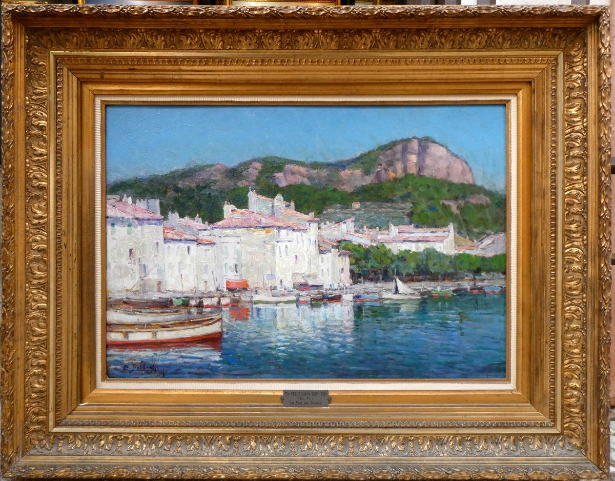 Charles Pellegrin (19th-20th Century) The Port Of Cassis-photo-2