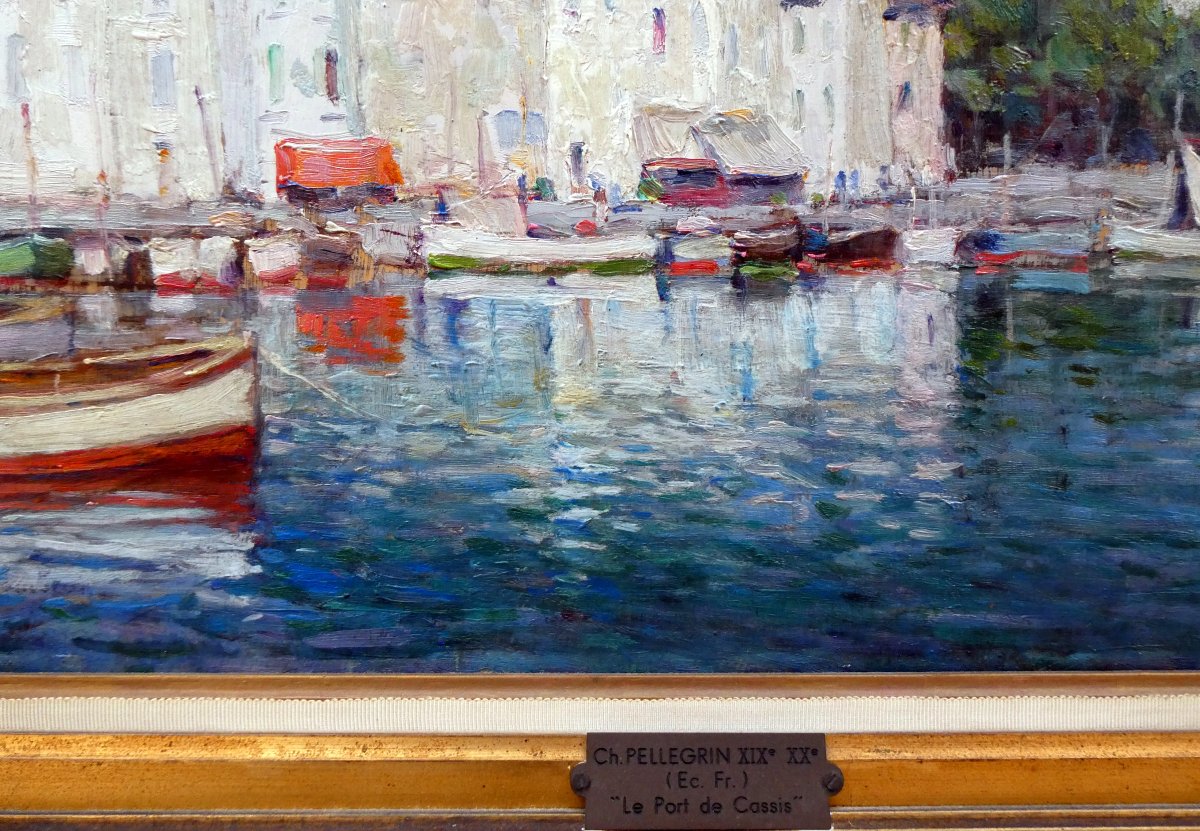 Charles Pellegrin (19th-20th Century) The Port Of Cassis-photo-1