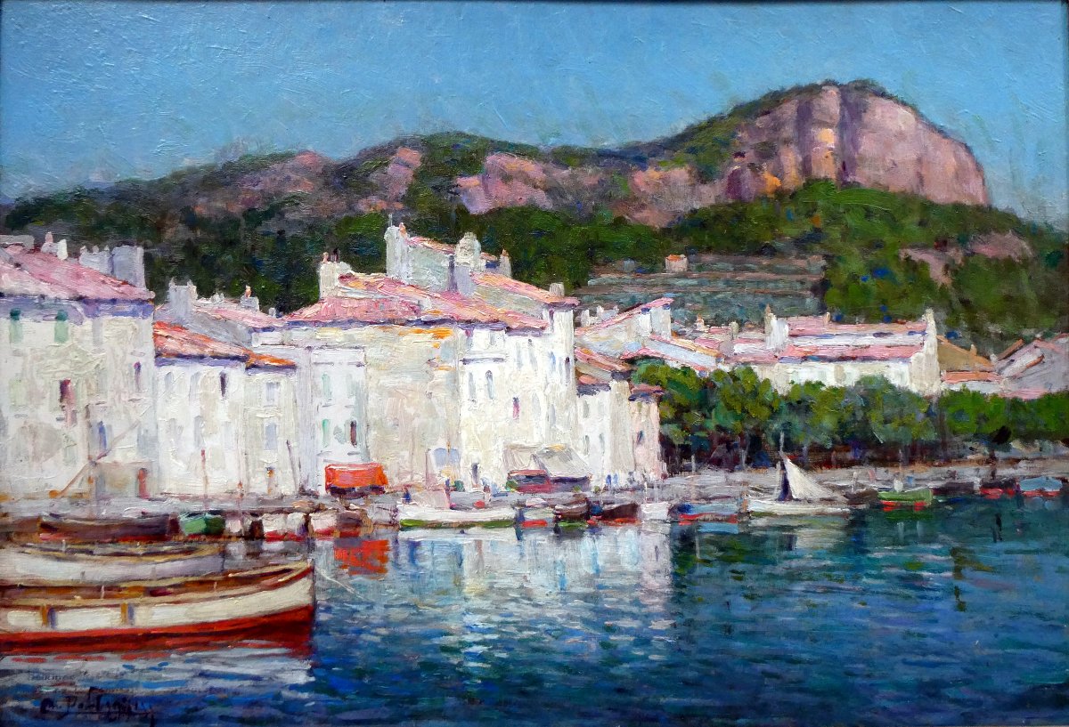 Charles Pellegrin (19th-20th Century) The Port Of Cassis-photo-2