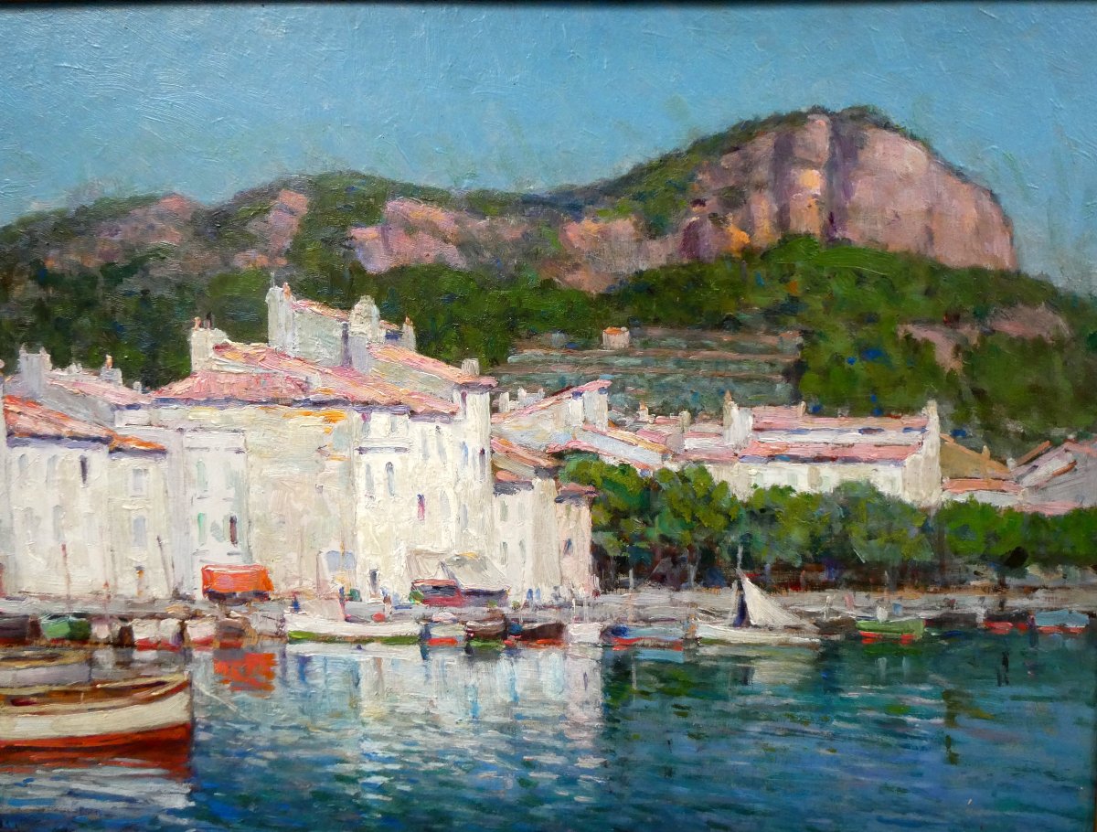 Charles Pellegrin (19th-20th Century) The Port Of Cassis-photo-4