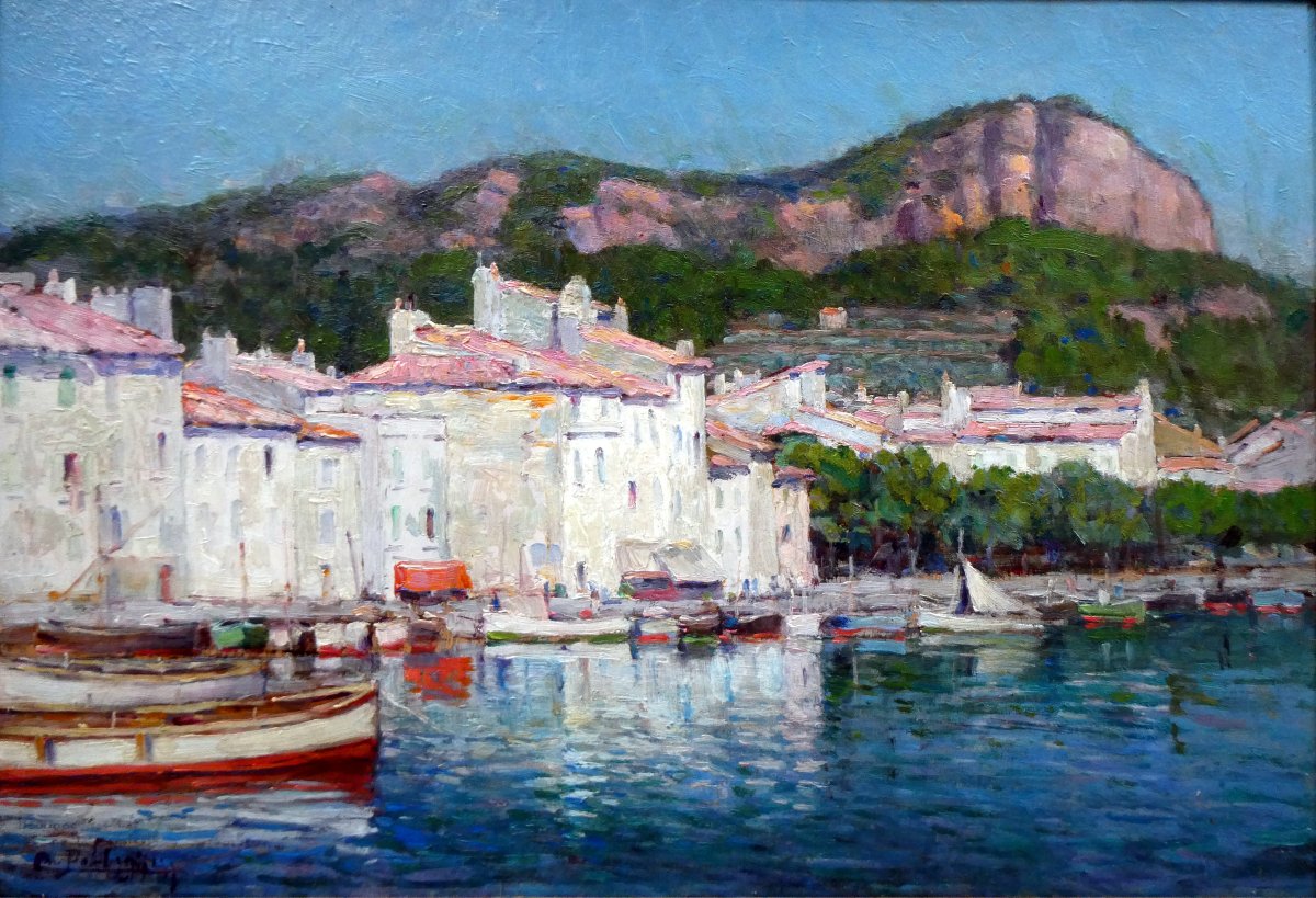 Charles Pellegrin (19th-20th Century) The Port Of Cassis-photo-5