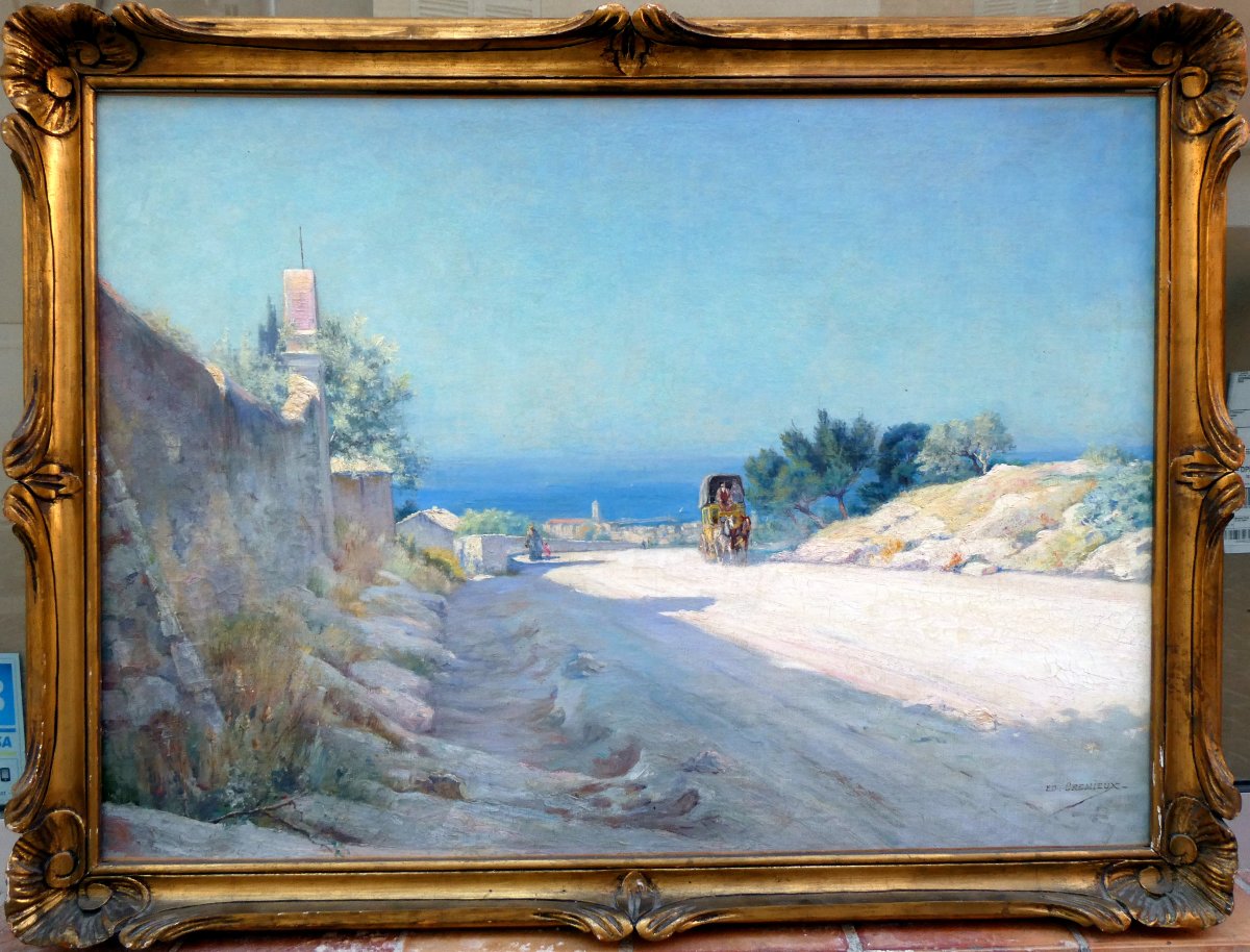 Edouard Crémieux (1856-1936) The Stagecoach On The Road To Cassis-photo-7