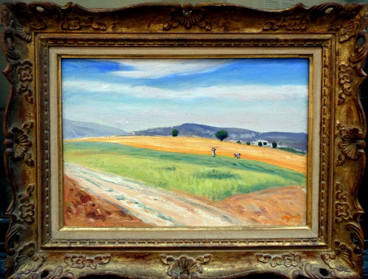 René Seyssaud (1867-1952) Le grand champ de blé-photo-7
