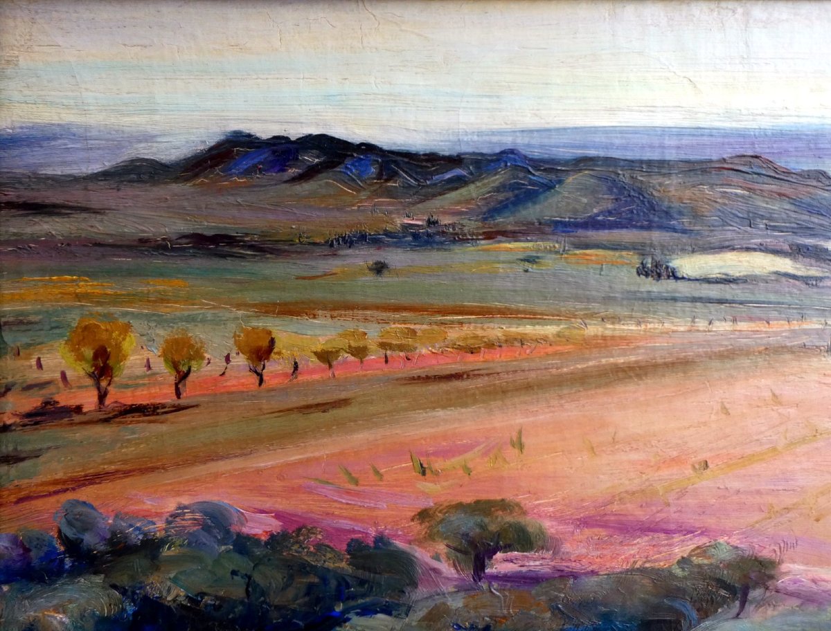 Antoine Serra (1908-1995) Oliviers dans les Alpilles-photo-3