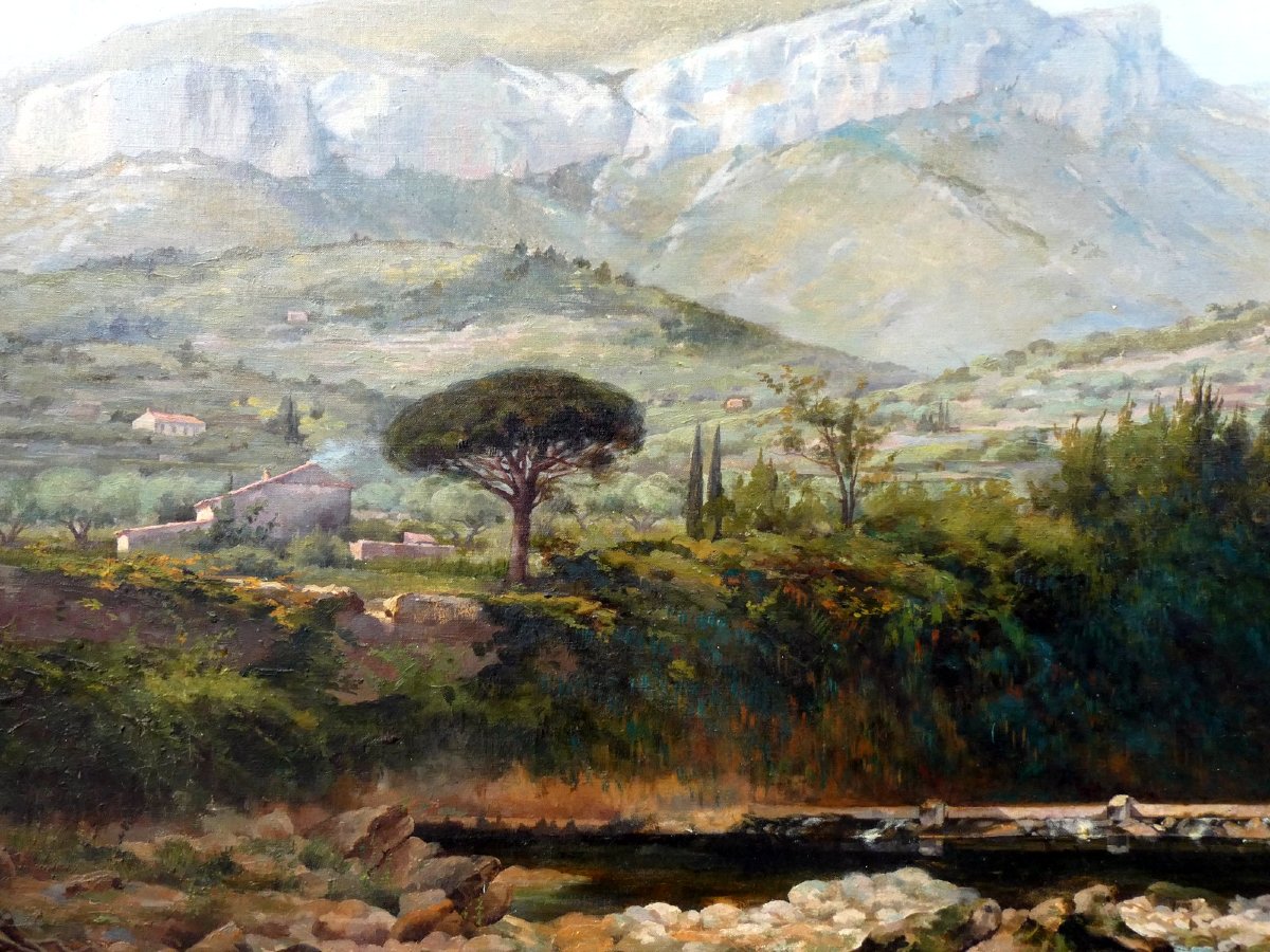 Edmond Barbarroux (1882-1948) Le Baou des quatre Ouro, quartier Dardennes à Toulon.-photo-4