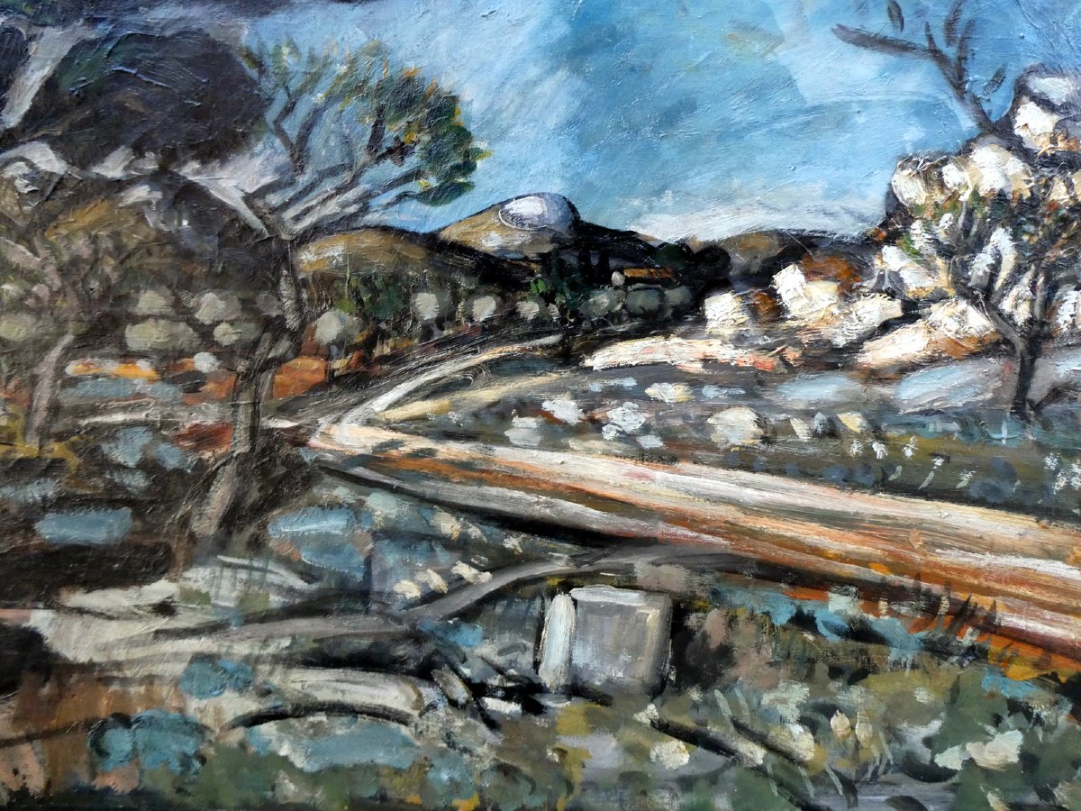 Auguste Chabaud (1882-1955) paysage des environs des Baux de Provence-photo-3