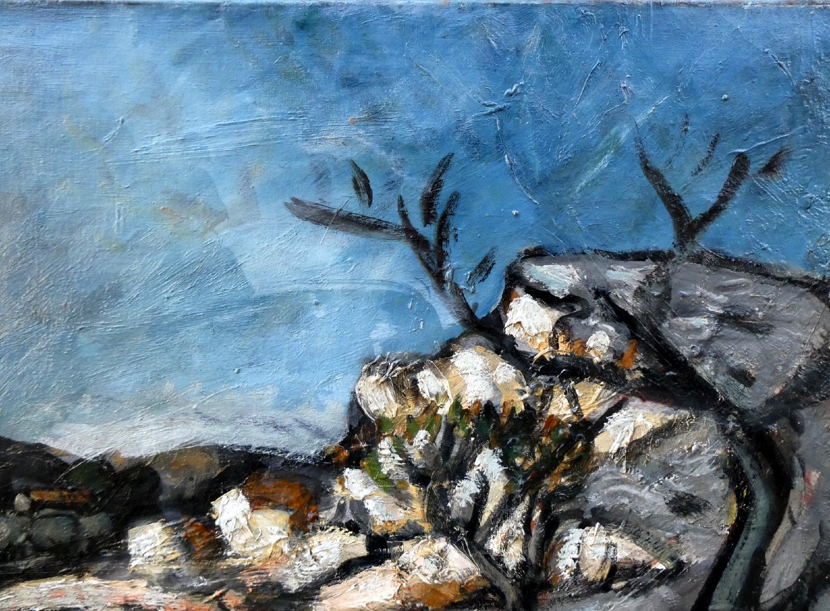 Auguste Chabaud (1882-1955) paysage des environs des Baux de Provence-photo-4