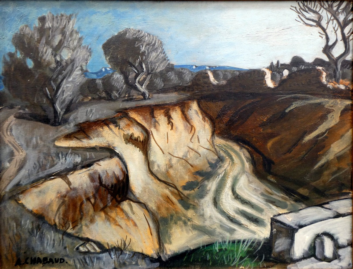 Auguste Chabaud (1882-1955) Le ravin dans la Montagnette