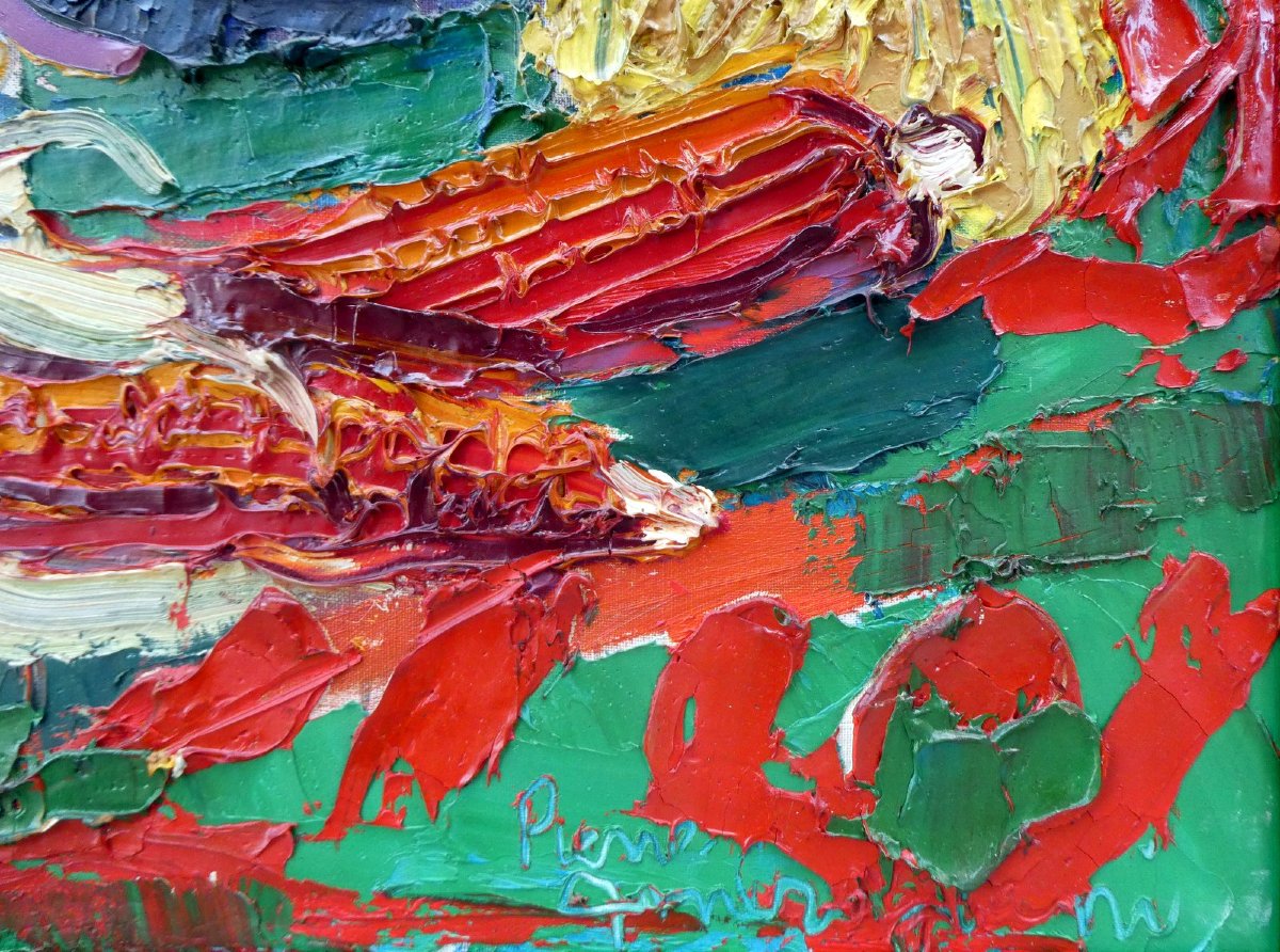 Pierre Ambrogiani (1907-1985) Still Life With Ears Of Corn And Gourds-photo-4