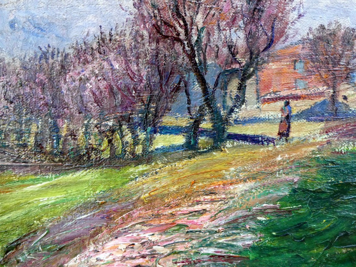 René Seyssaud (1867-1952) Paysage d'automne-photo-3