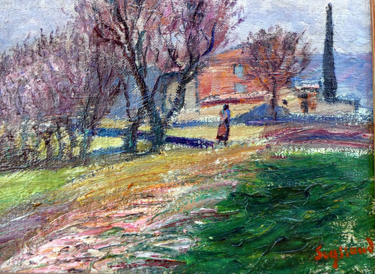 René Seyssaud (1867-1952) Paysage d'automne-photo-4