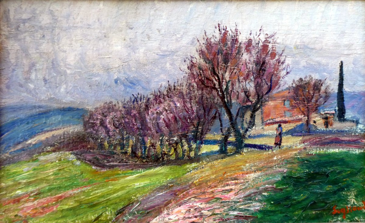 René Seyssaud (1867-1952) Paysage d'automne-photo-5