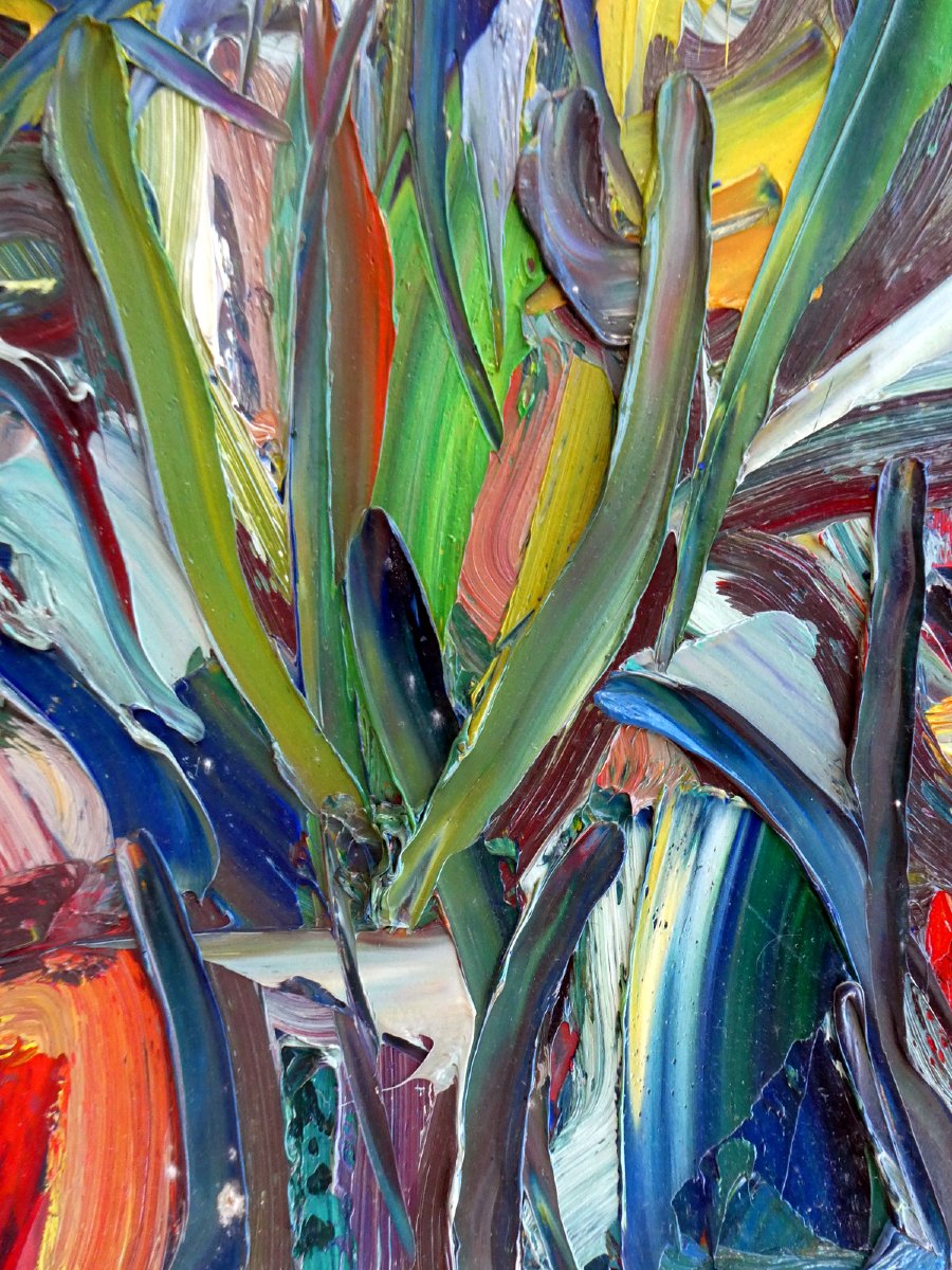 Antoine Ferrari (1910-1995) Bouquets de tulipes jaunes-photo-4