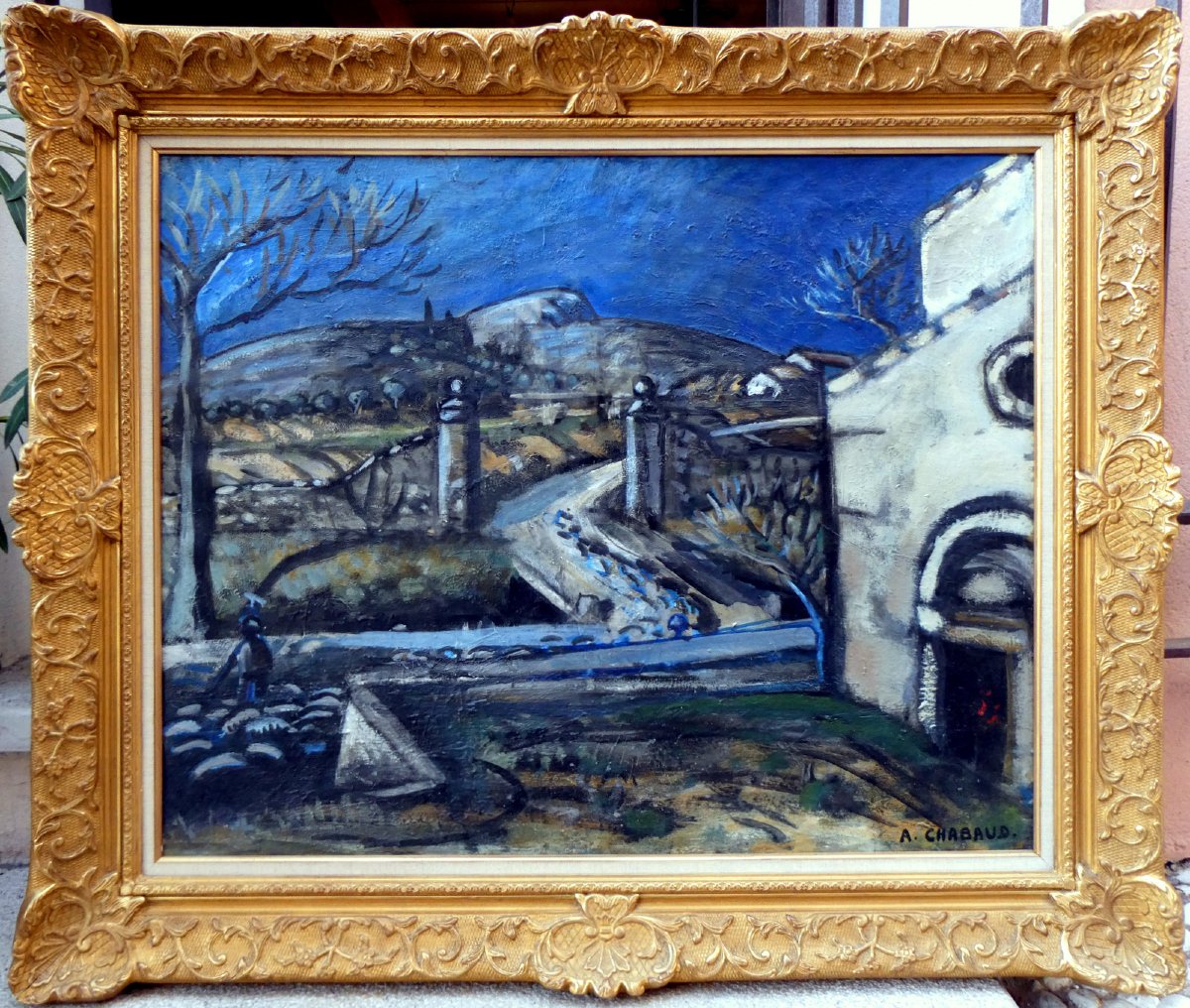 Auguste Chabaud (1882-1955) Le retour du troupeau-photo-2