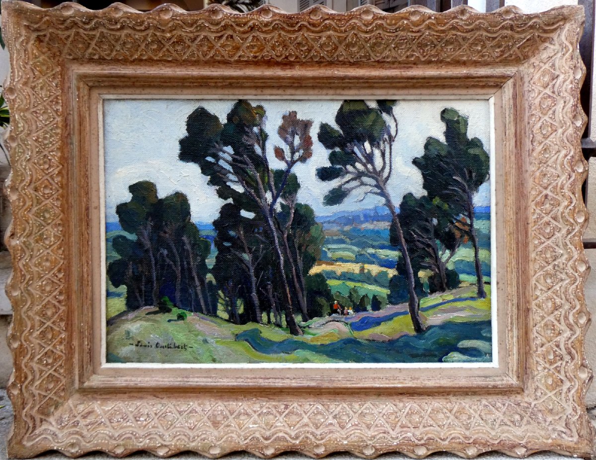 Louis Audibert (1880-1983) Paysage du Vaucluse à Vedène-photo-2