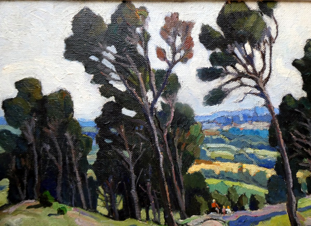 Louis Audibert (1880-1983) Paysage du Vaucluse à Vedène-photo-3