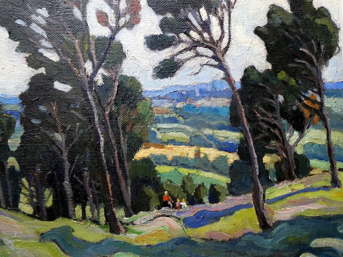 Louis Audibert (1880-1983) Paysage du Vaucluse à Vedène-photo-4