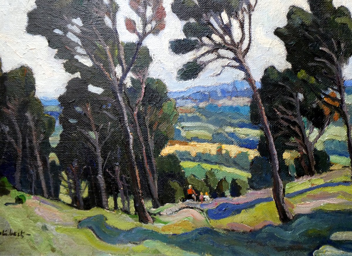 Louis Audibert (1880-1983) Paysage du Vaucluse à Vedène-photo-4