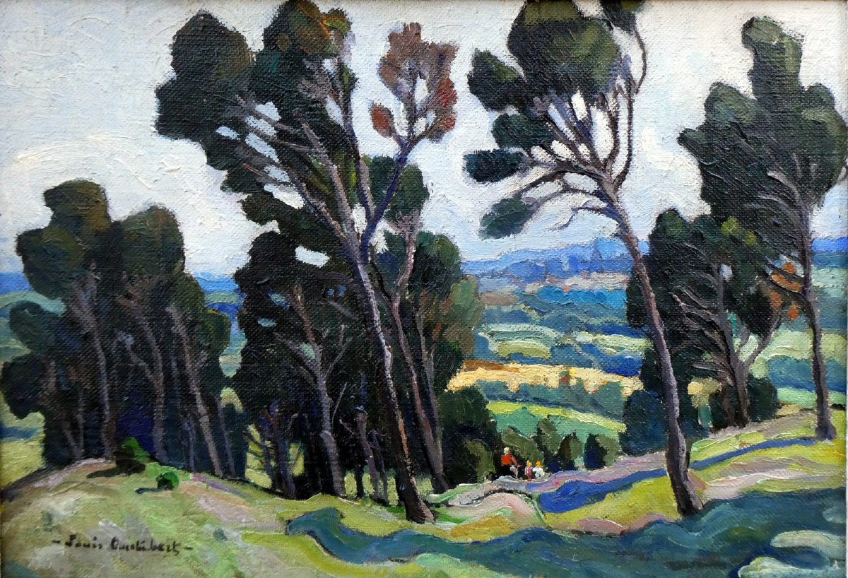 Louis Audibert (1880-1983) Paysage du Vaucluse à Vedène