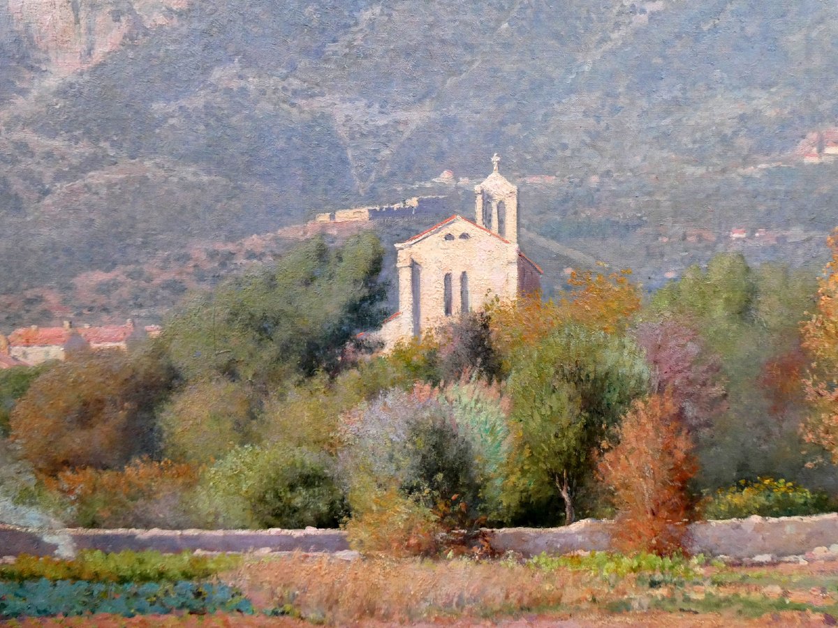 François Nardi (1861-1936) Toulon, l'automne sur le Baou des 4 Ouros-photo-4