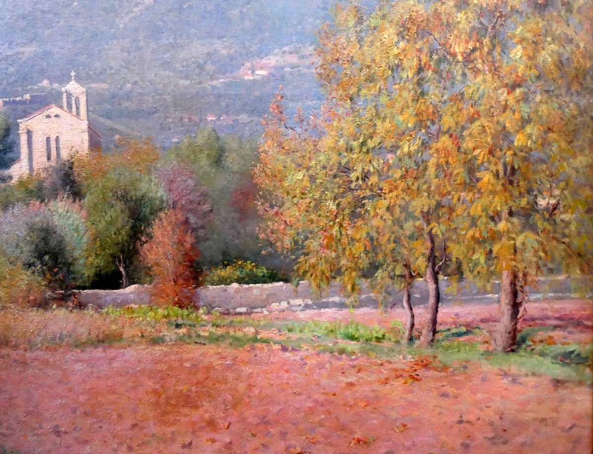 François Nardi (1861-1936) Toulon, l'automne sur le Baou des 4 Ouros-photo-2
