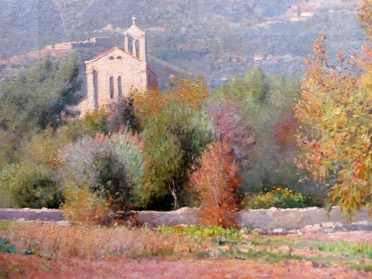 François Nardi (1861-1936) Toulon, l'automne sur le Baou des 4 Ouros-photo-3