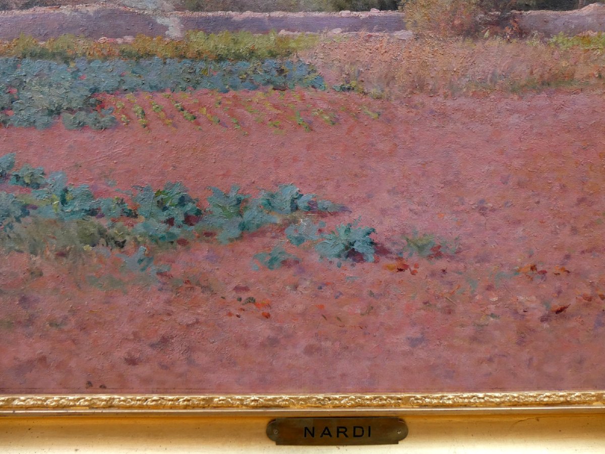 François Nardi (1861-1936) Toulon, l'automne sur le Baou des 4 Ouros-photo-4